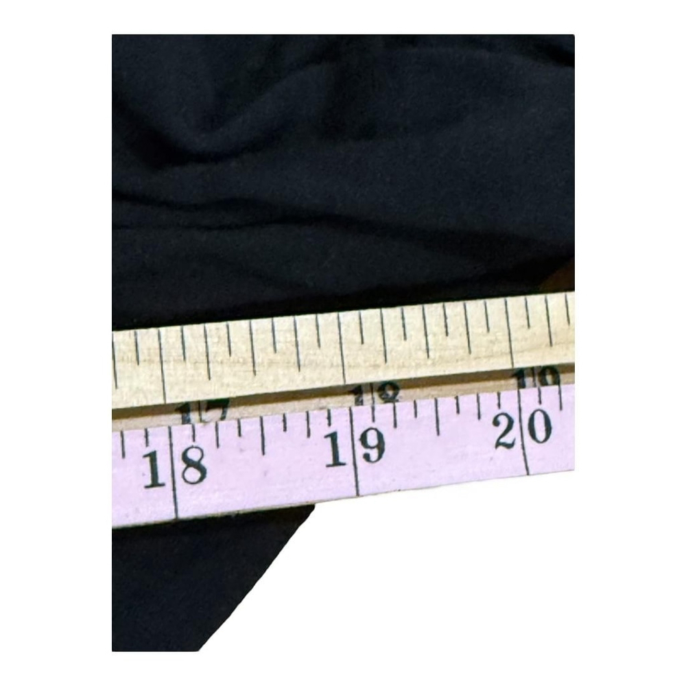 Addition Elle Cardigan Womens 2XL Black Cropped Open Front 3/4 Sleeve Stretch - Picture 4 of 7